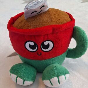 GUND‎ Plush Christmas Holiday Cup Of Hot Coco Chocolate With Smiling Marshmallow